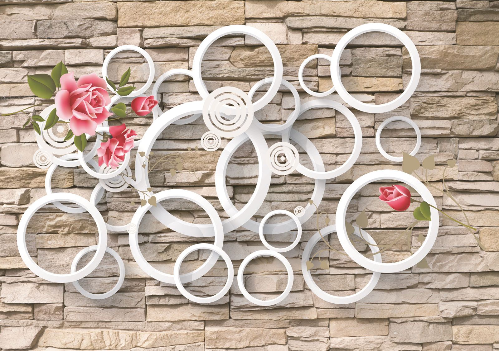 

Фотообои Walldeco Узор с цветов и фигур №39539 Лоск