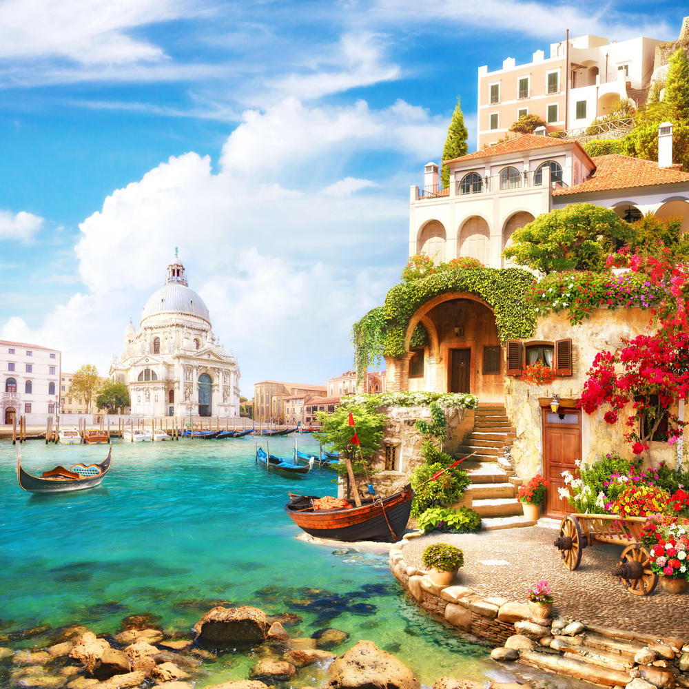 

Фотообои Walldeco Дом у реки №31299 Базальт