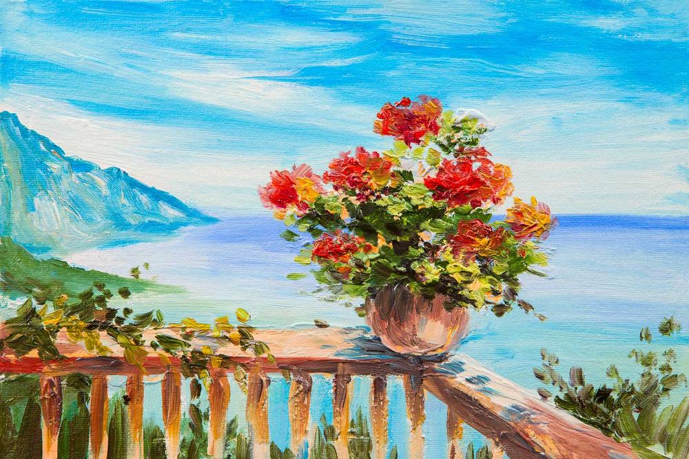 

Фотообои Walldeco Горшок с цветами №29277 Базальт