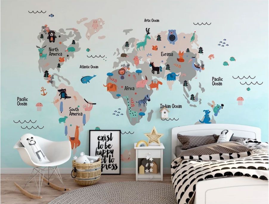 

Фотообои Walldeco Животные и материки №dec-2059 Базальт