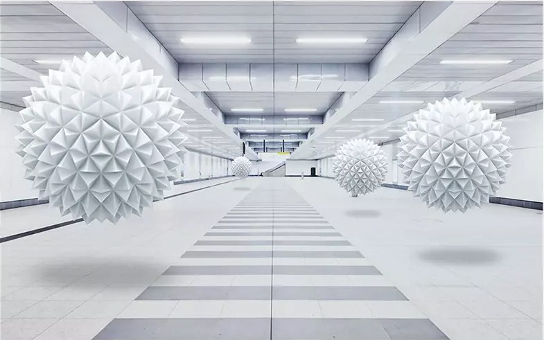 

Фотообои Walldeco Отражение в зеркале №dec-647 Мелкий песок с блестками