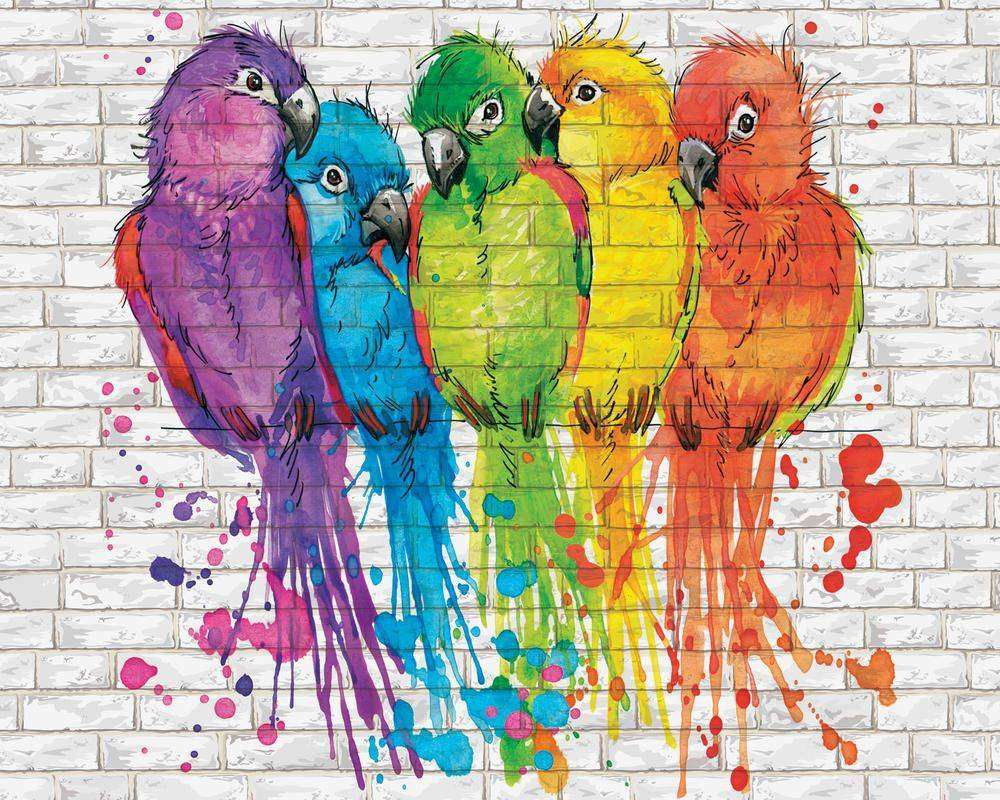 

Фотообои Walldeco Пять попугаев №29761 Гладь