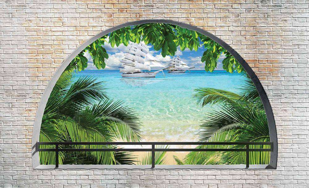 

Фотообои Walldeco Два корабля №des-40 Лоск