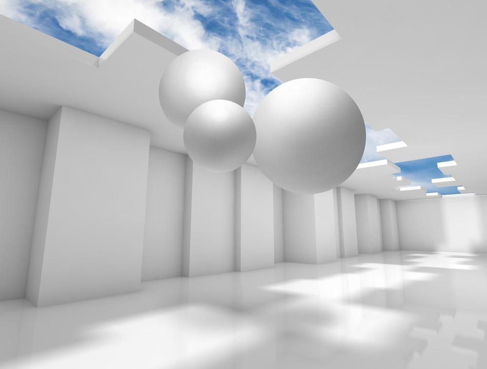 

Фотообои Walldeco Огромны 3d шары №33300 Мелкий песок с блестками