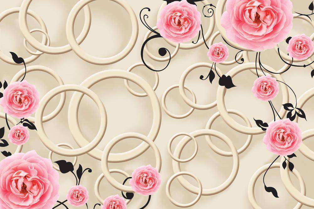 

Фотообои Walldeco Розовые розы №29675 Фреска