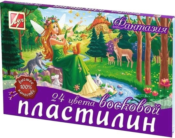 

Пластин восковой "Фантазия" со стеком 24 цвета Луч