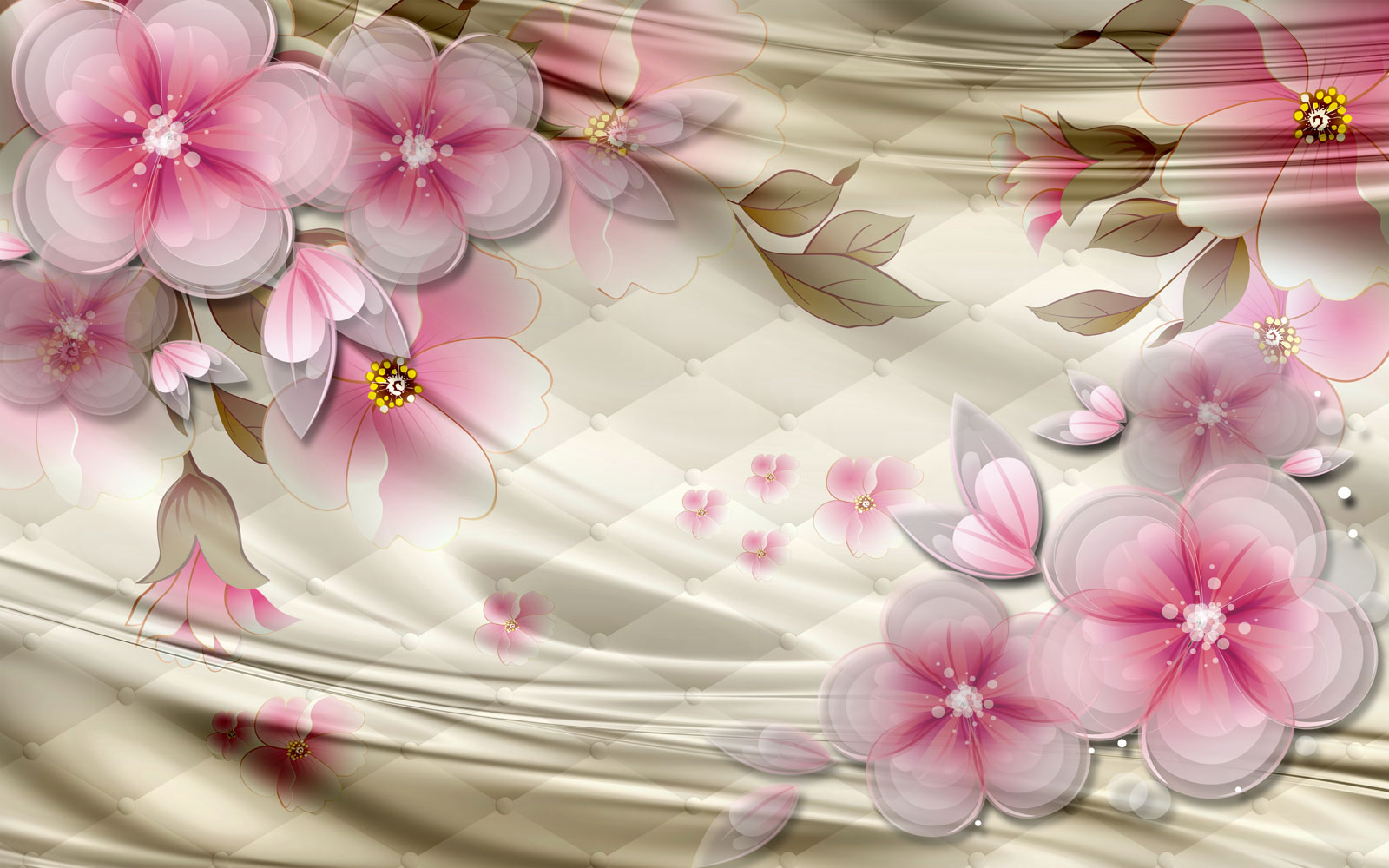 

Фотообои Walldeco Цветы в постельных тонах №39559 Волокно
