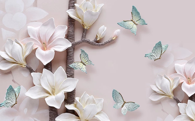 

Фотообои Walldeco 3d цветы сакуры №dec-256 Базальт