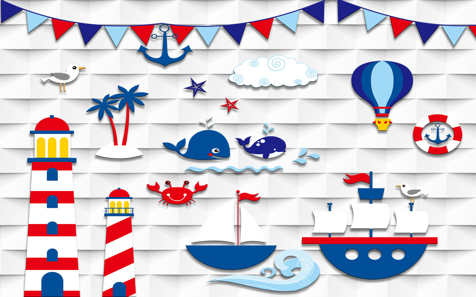 

Фотообои Walldeco Морская композиция №40419 Фреска