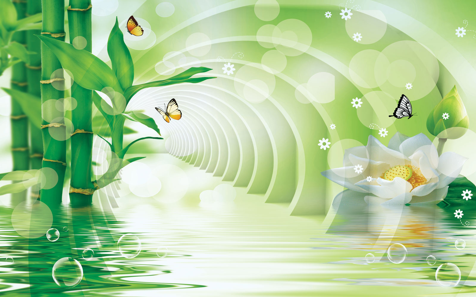 

Фотообои Walldeco Водный тоннель №40450 Гладь