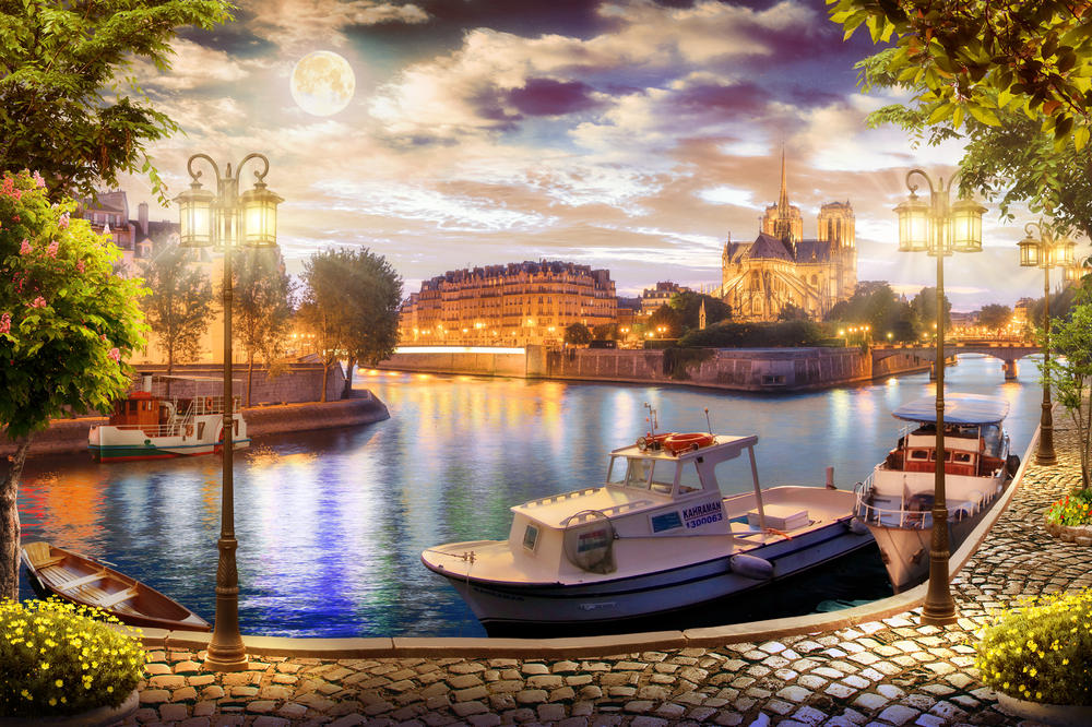 

Фотообои Walldeco Лунный вечер №31739 Волокно
