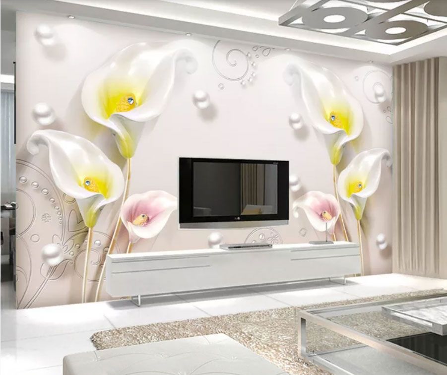 

Фотообои Walldeco Узор из красивых кал №dec-2092 Волокно