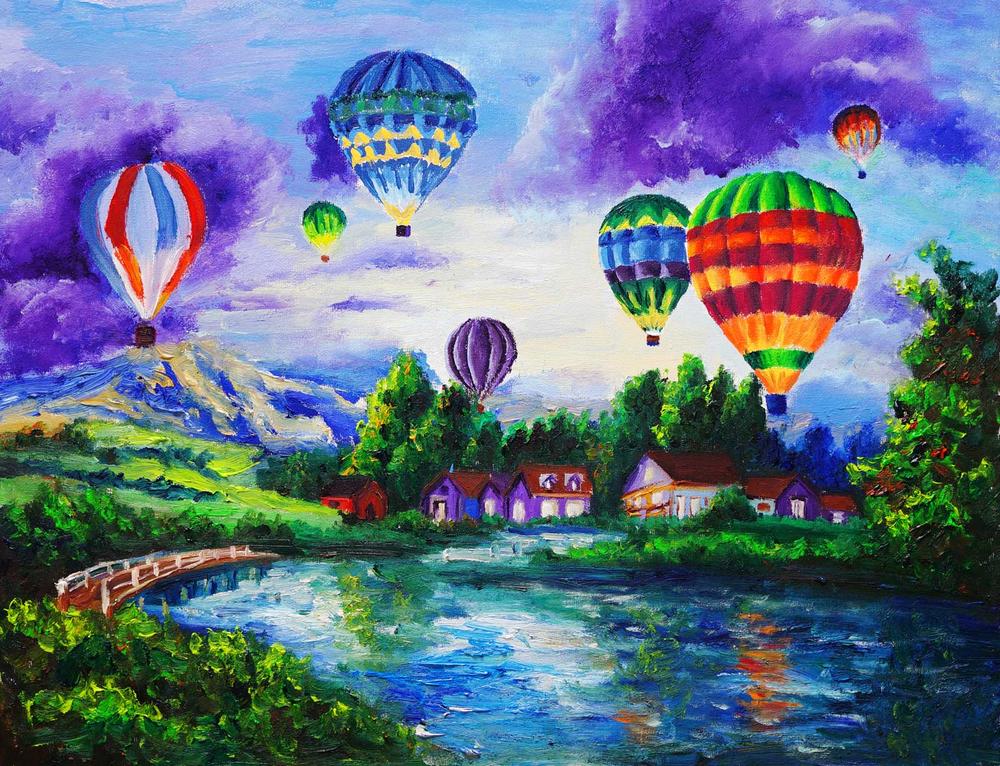 

Фотообои Walldeco Воздушные шары №29238 Базальт