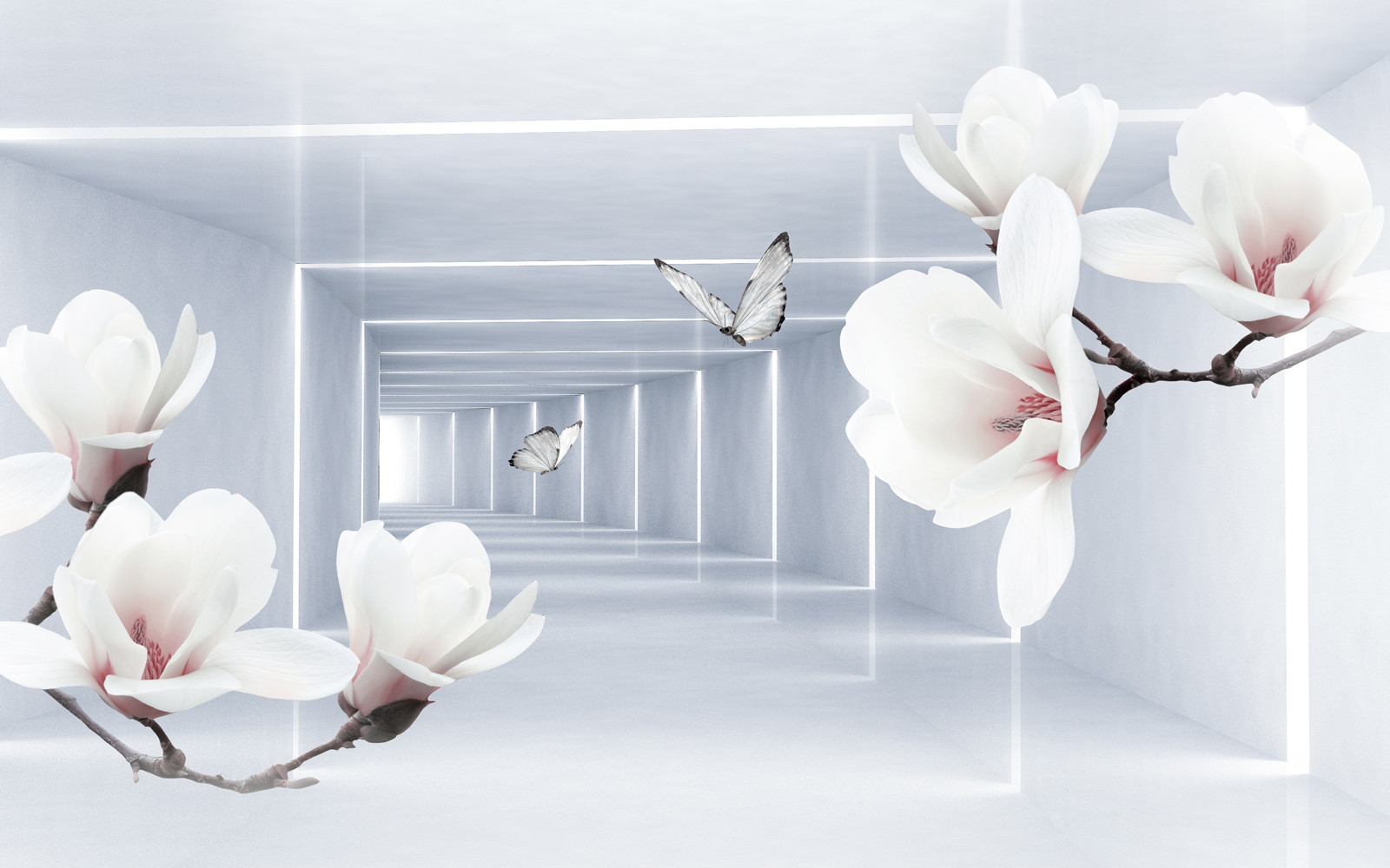 

Фотообои Walldeco Бабочки в тоннели №37275 Жаккард