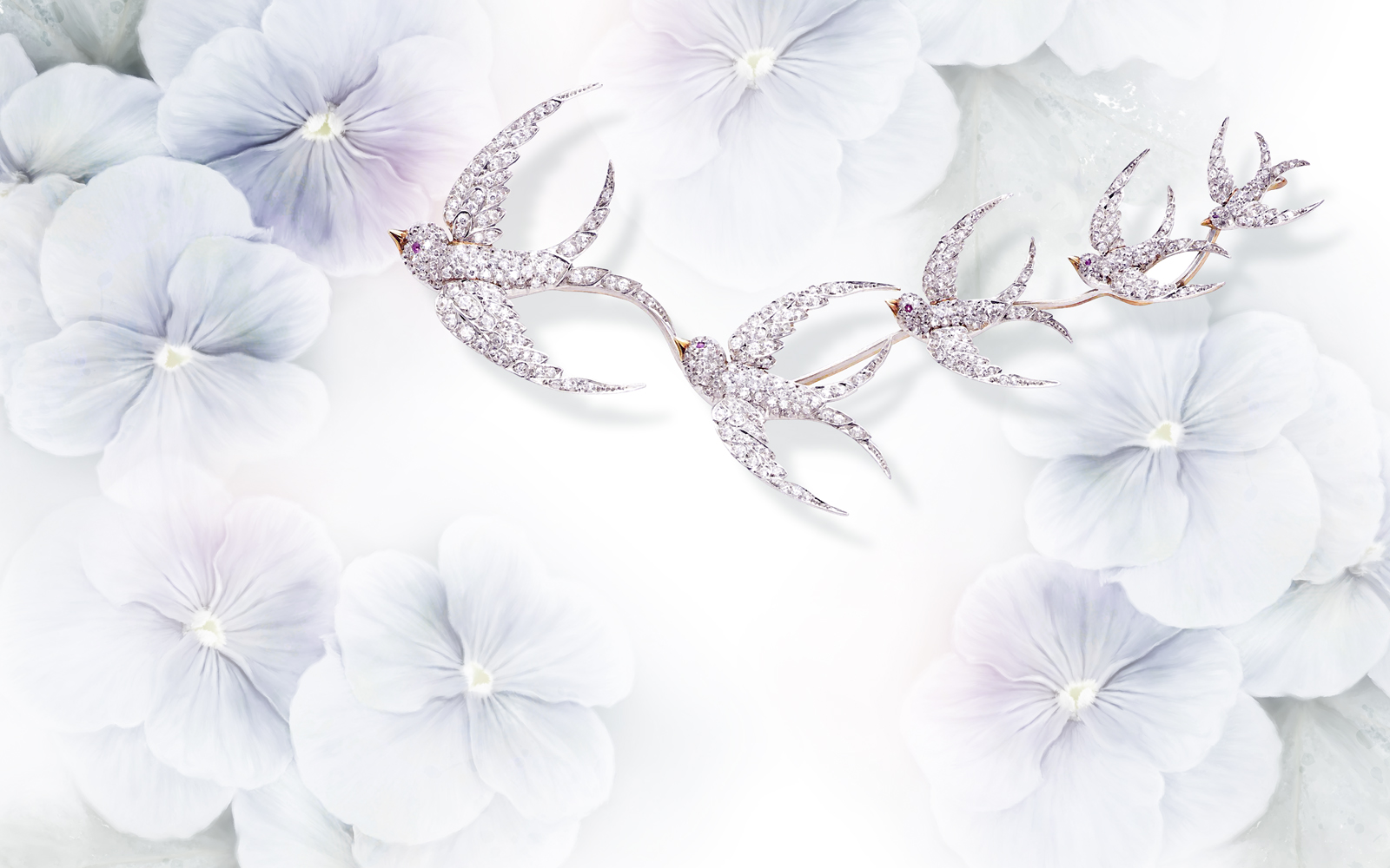 

Фотообои Walldeco Ласточки №38217 Жаккард