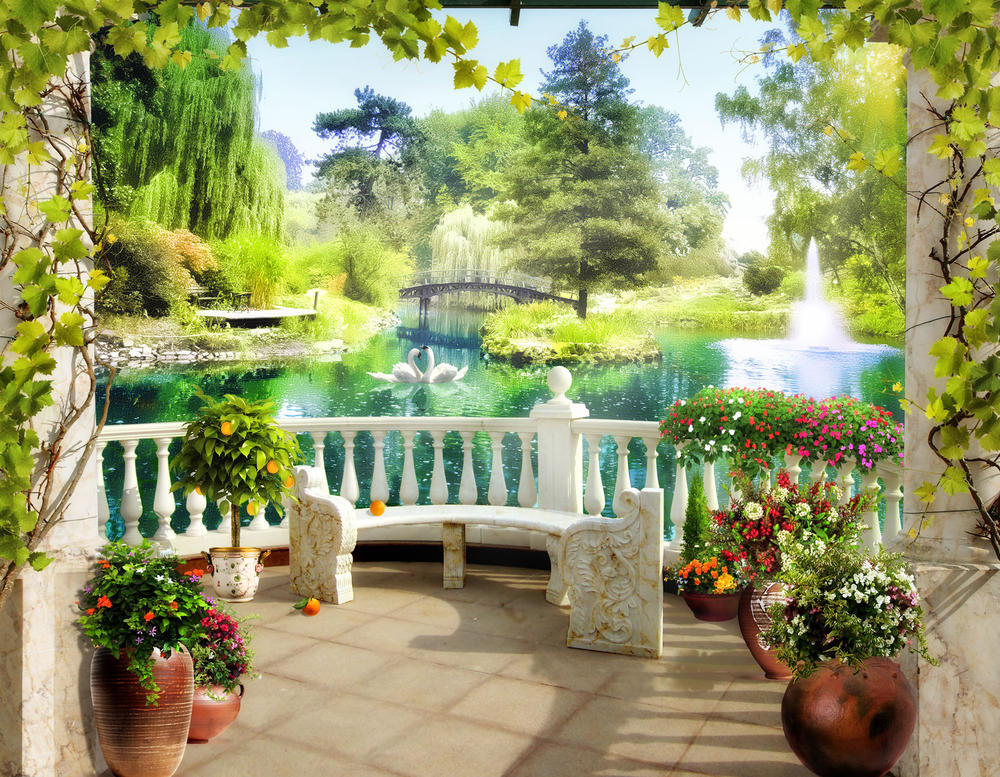 

Фотообои Walldeco Прекрасный сад №31560 Гладь