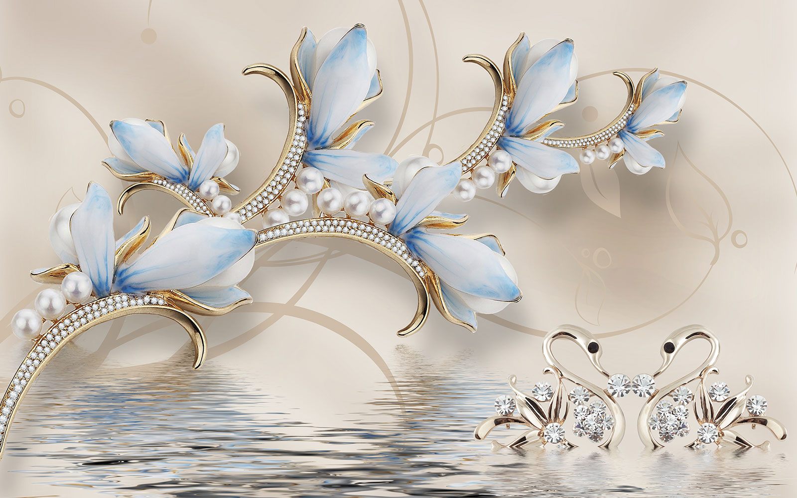 

Фотообои Walldeco Красивые 3d украшения №37174 Волокно