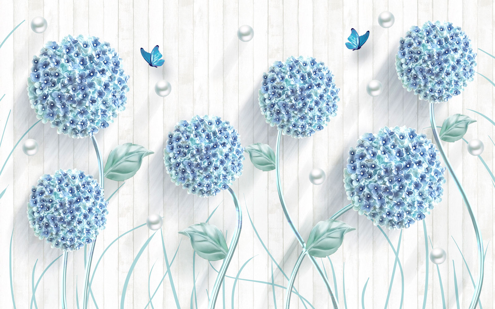 

Фотообои Walldeco Сказочные цветы №38375 Базальт
