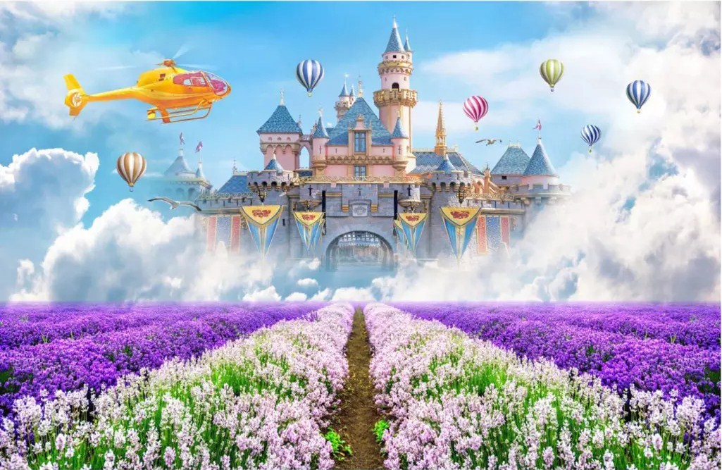 

Фотообои Walldeco Замок в облаках №dec-662 Гладь