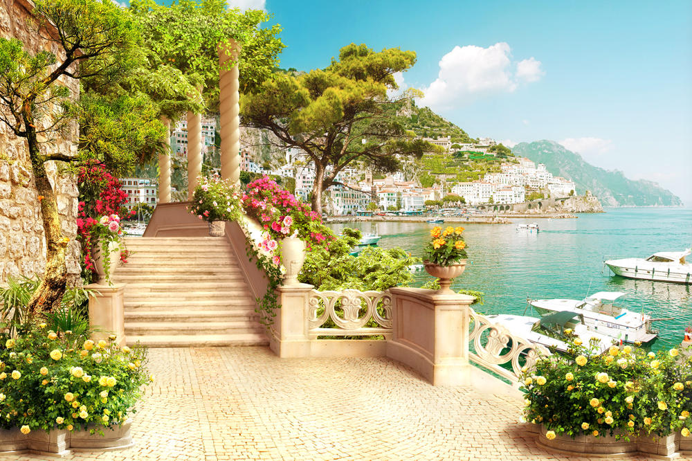 

Фотообои Walldeco Лестница у моря №32115 Фреска
