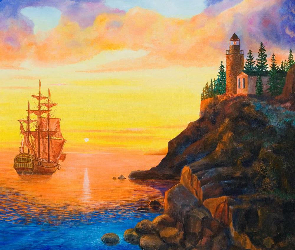 

Фотообои Walldeco Корабль уходящий в море №29242 Лоск