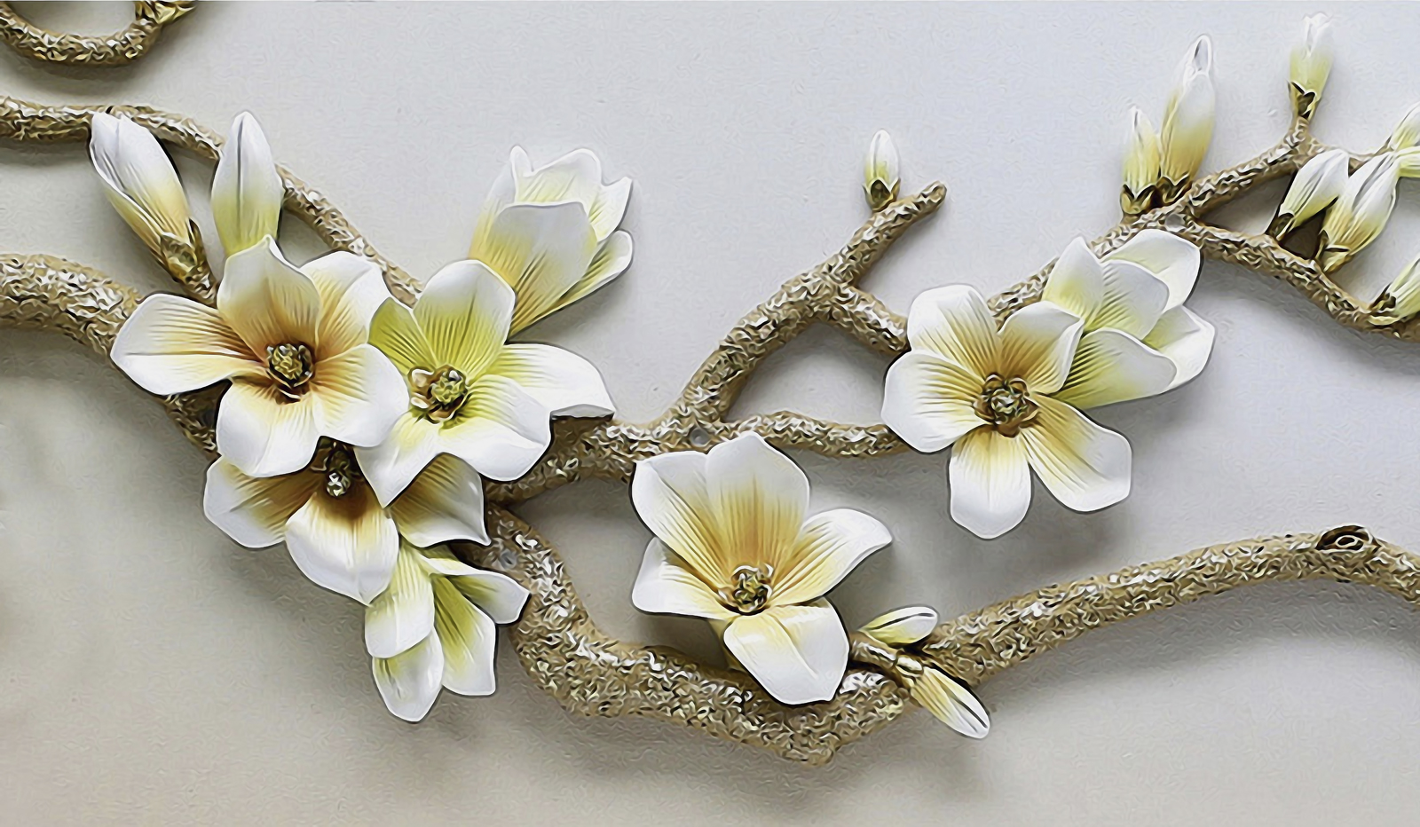 

Фотообои Walldeco 3d цветы на ветке дерева №39033 Бриз