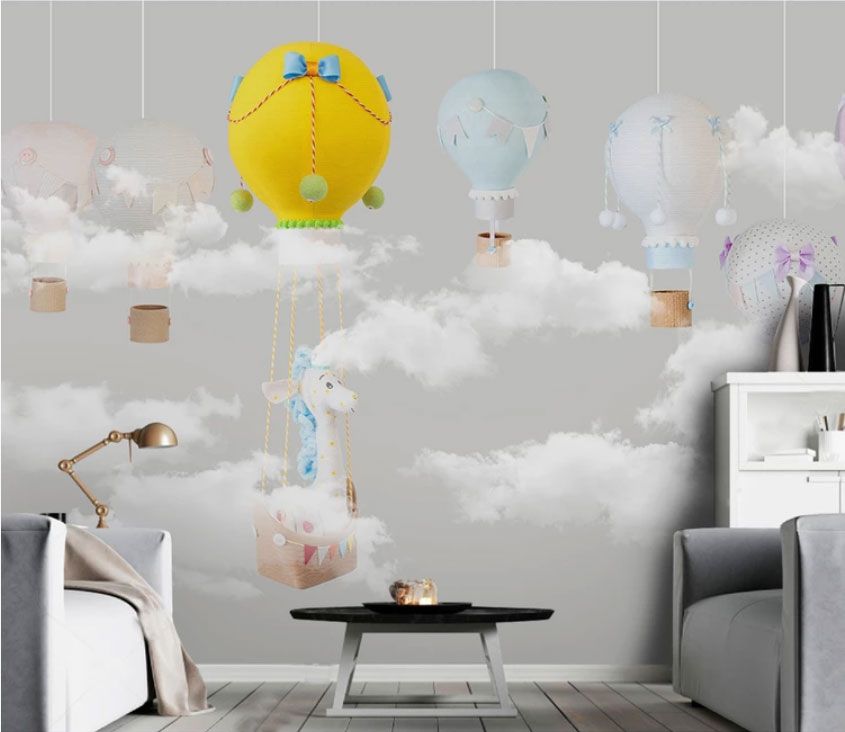 

Фотообои Walldeco Детские воздушные шары №dec-2045 Фреска
