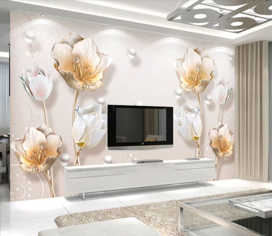 

Фотообои Walldeco Узор: сказочные тюльпаны №dec-2091 Фреска