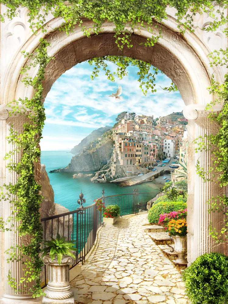 

Фотообои Walldeco Город в горах №31738 Гладь