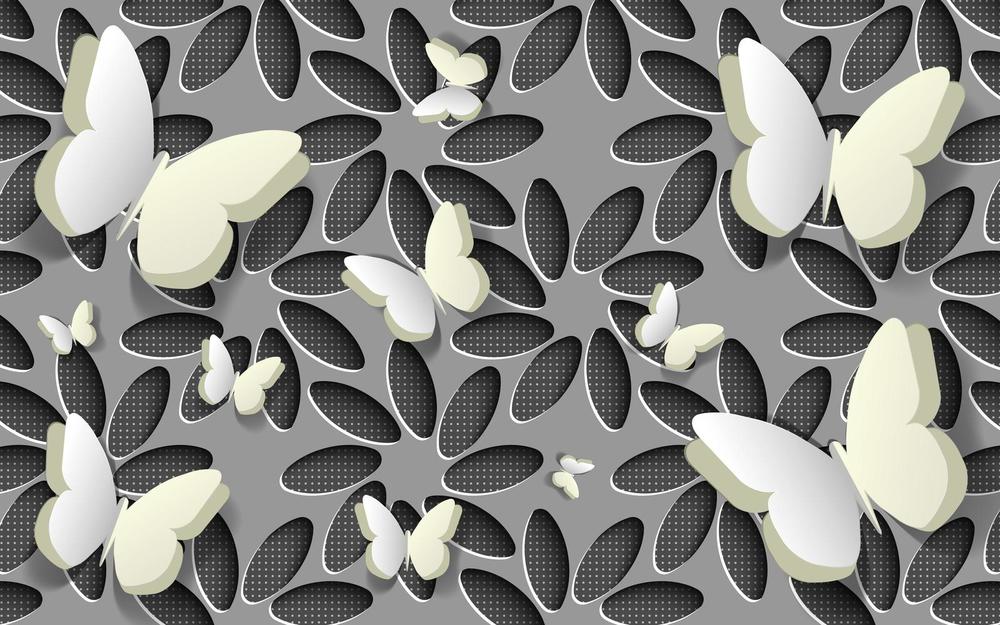 

Фотообои Walldeco Объемные бабочки №34424 Базальт