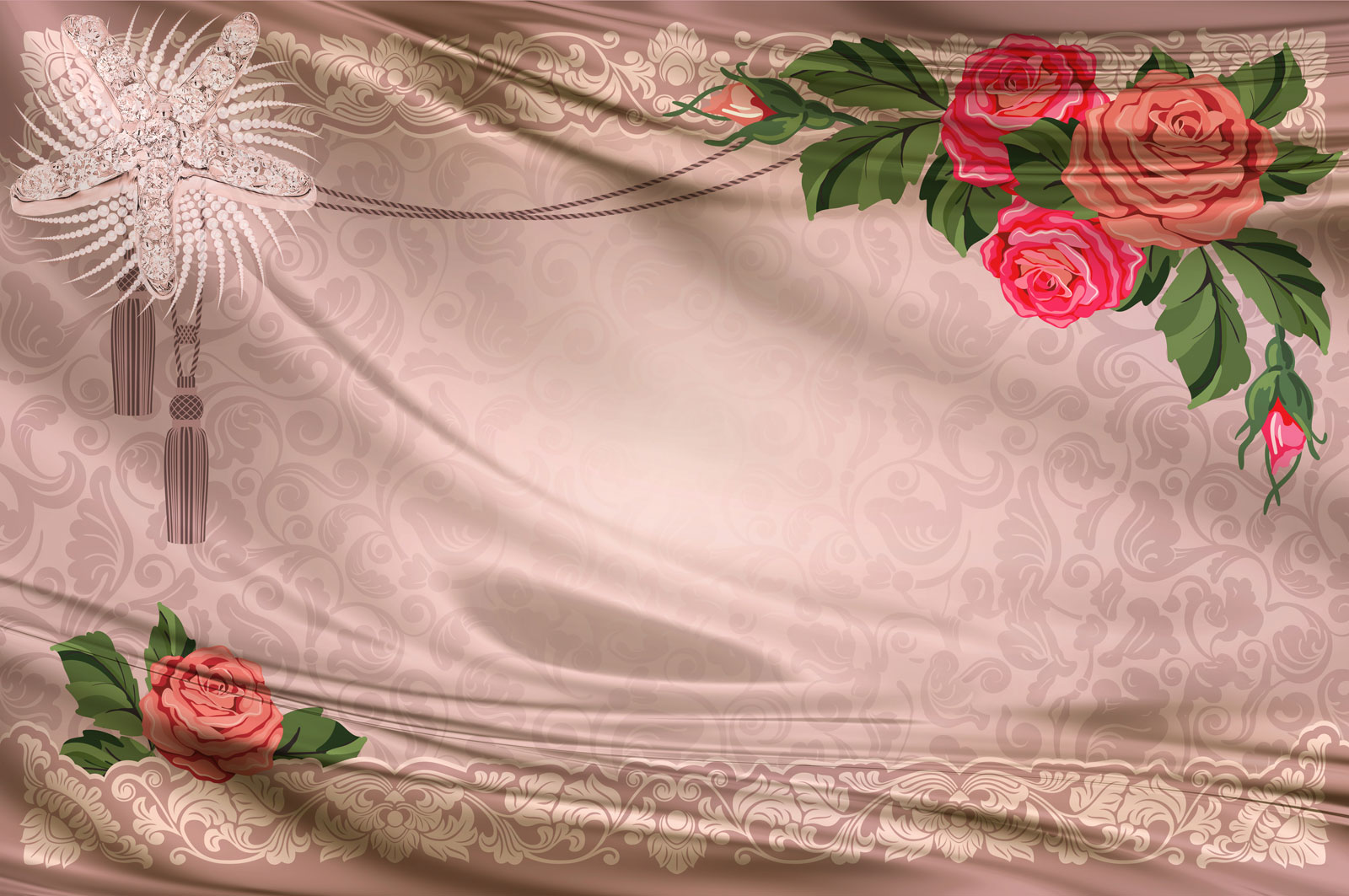 

Фотообои Walldeco 3d штора №39570 Бриз