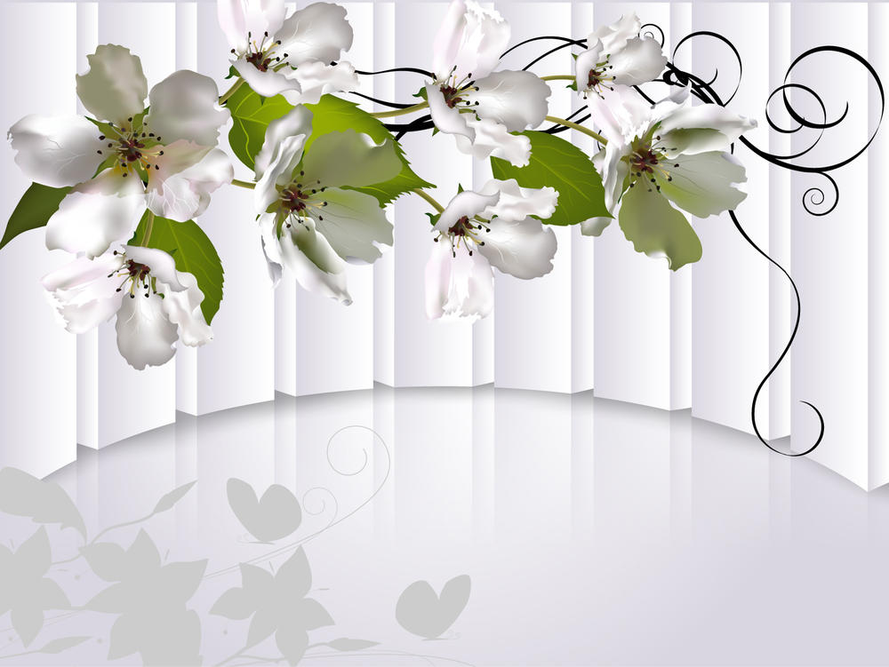 

Фотообои Walldeco Веточка в цветах №30847 Волокно