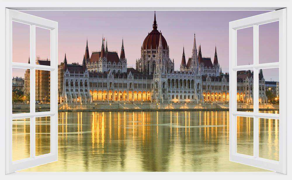 

Фотообои Walldeco Вид на Здание Венгерского парламента №w_6057_4007 Гладь