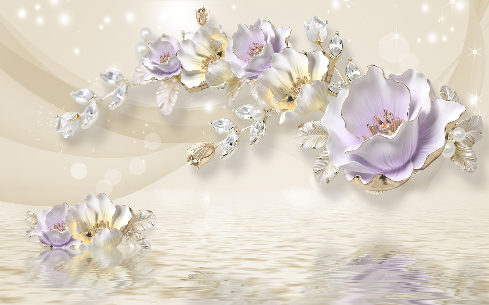 

Фотообои Walldeco Абстракция: брошка №36115 Деко