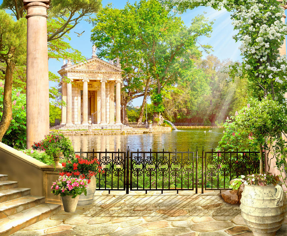 

Фотообои Walldeco Летний пруд №30781 Деко