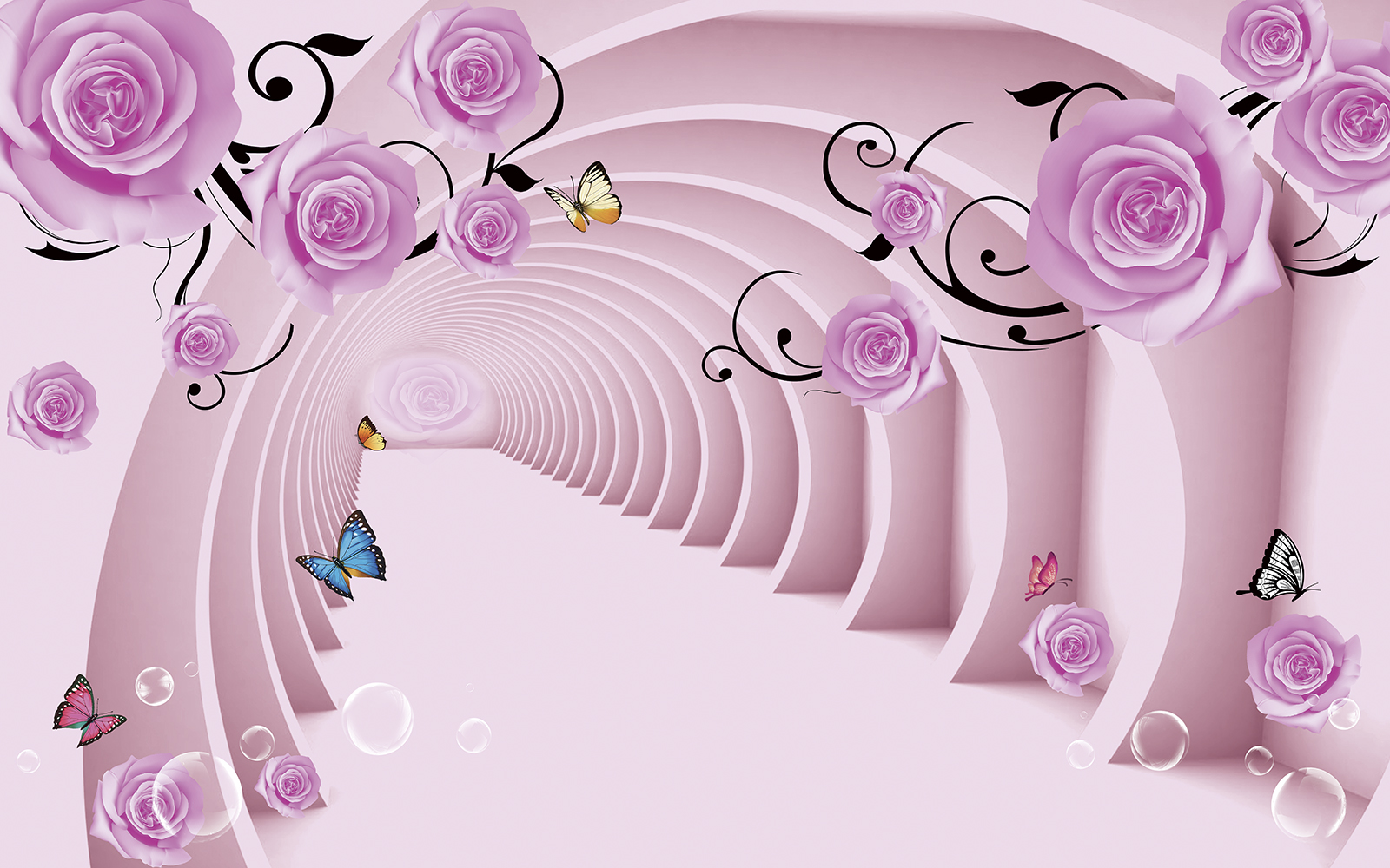 

Фотообои Walldeco Цветочный тоннель №36934 Бриз