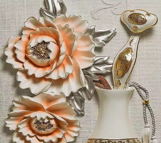 

Фотообои Walldeco Ваза с древовидными пионами №dec_3052 Фреска