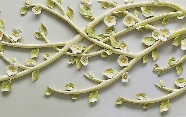 

Фотообои Walldeco Барельеф: молодое цветущее дерево №dec_3057 Волокно