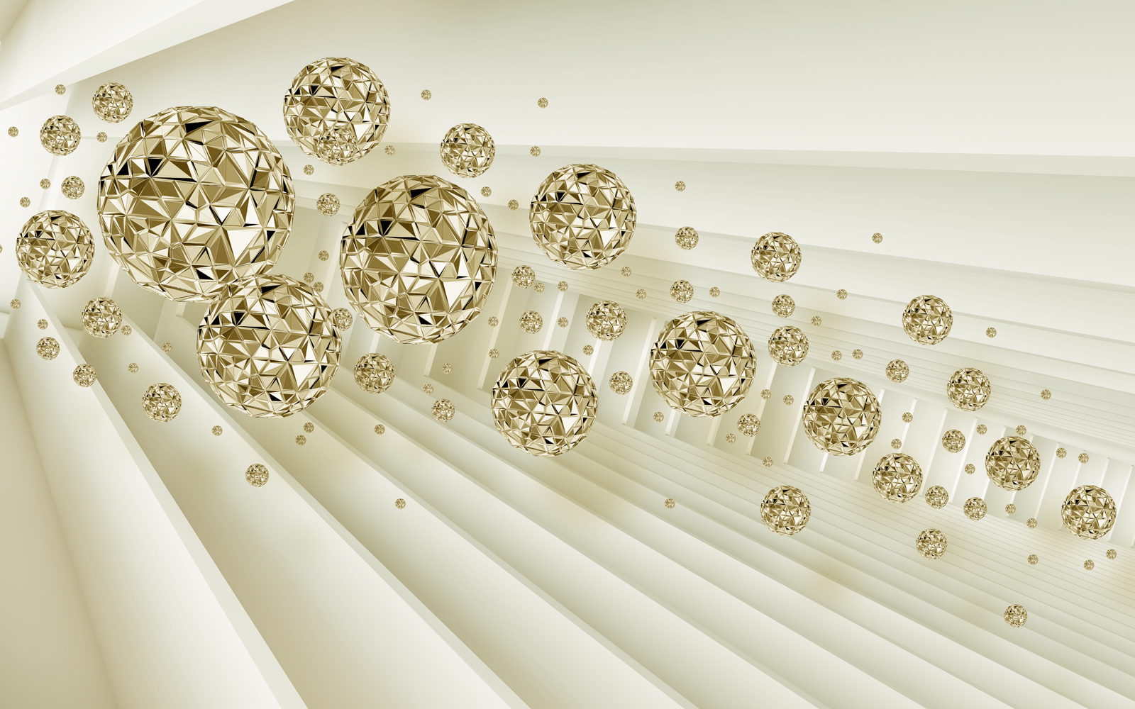 

Фотообои Walldeco Золотые шары №37175 Жаккард