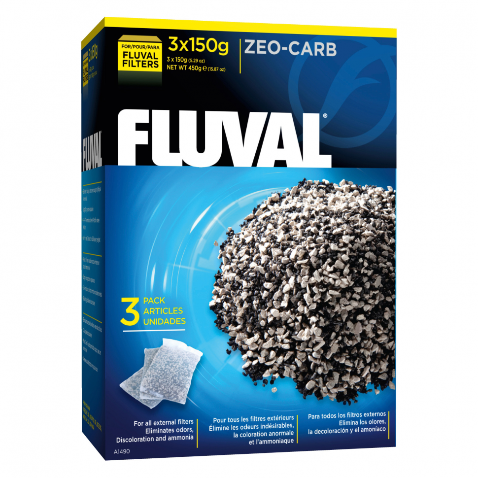 

Наполнитель для фильтра Fluval Zeo-Carb, 450 г.