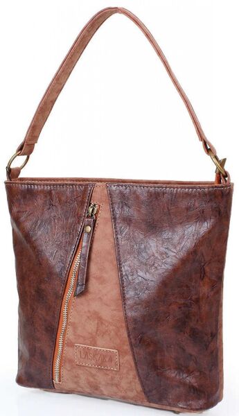 

Cумка из кожзаменителя LASKARA LK10204-choco-camel