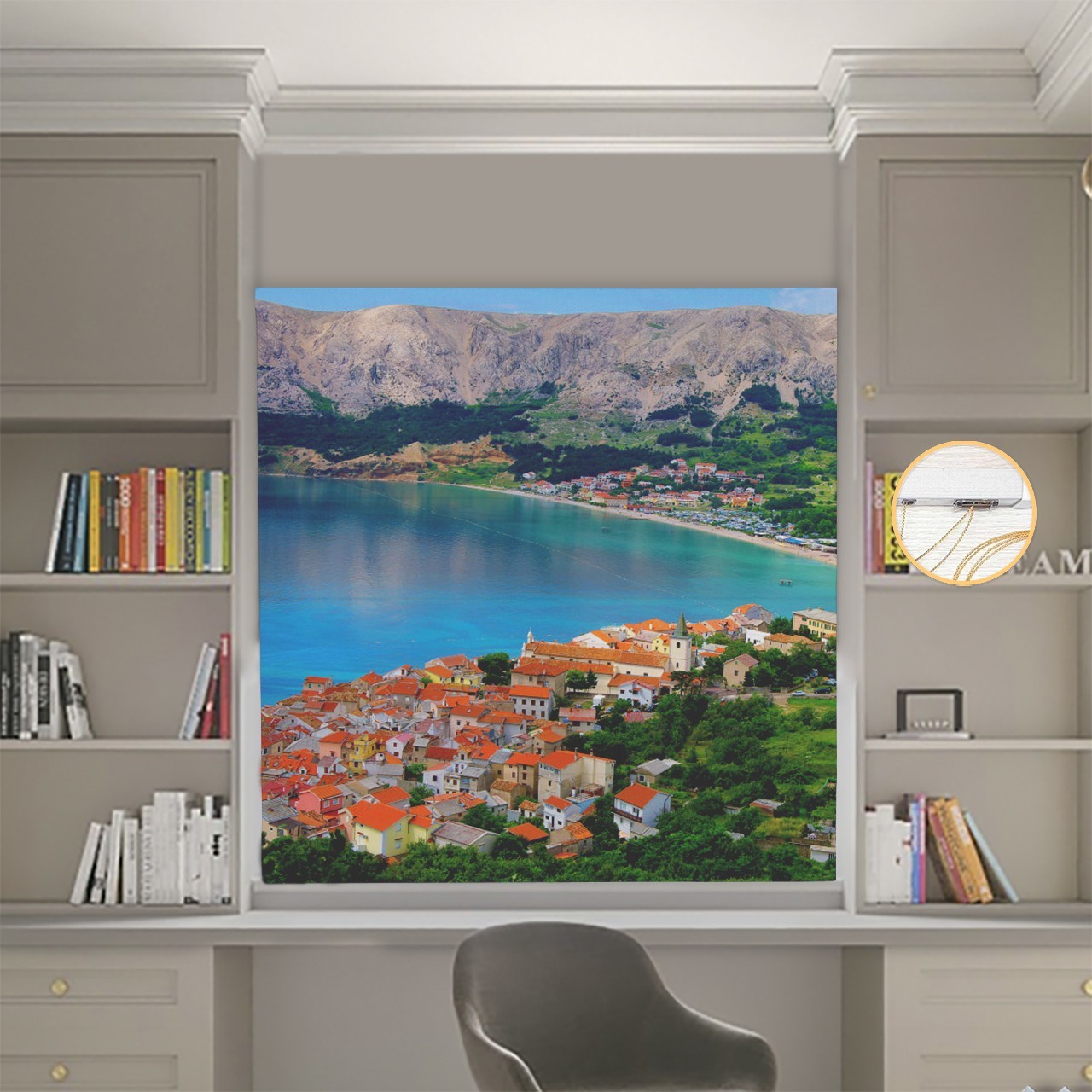 

Римские шторы DECOLIV Фотопечать Город 00-065 Блэкаут 50*170 см