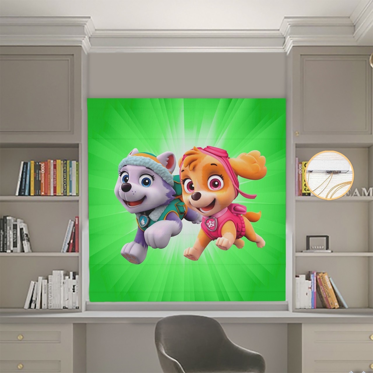 

Римские шторы DECOLIV Фотопечать Щенячий патруль 19-12 Блэкаут 210*170 см