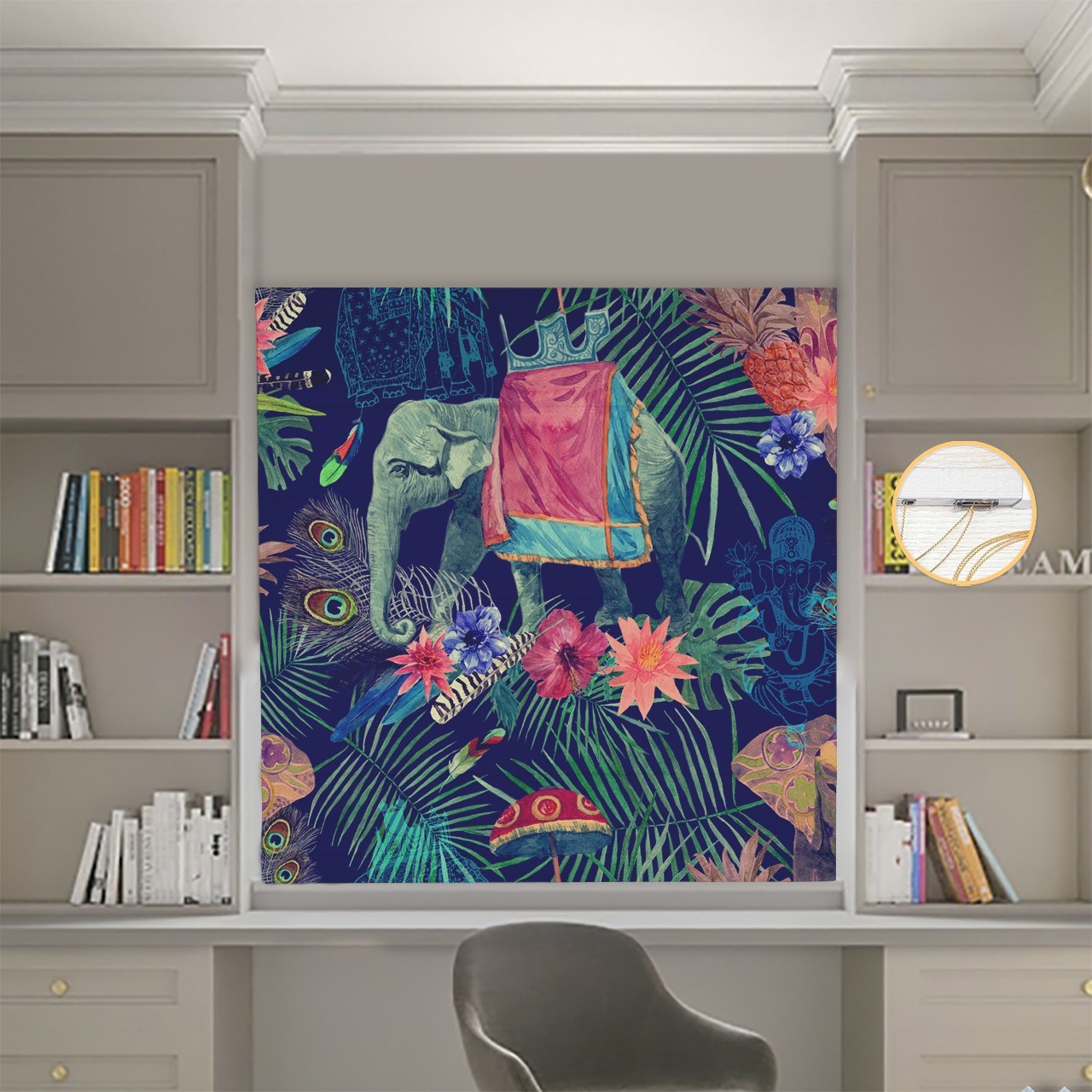 

Римские шторы DECOLIV Фотопечать Абстракции 15-018 Блэкаут 210*170 см