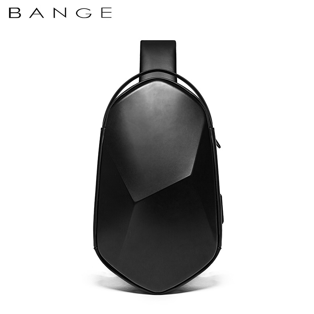 

Рюкзак с одной лямкой Bange (BGS7213-Black) с USB Черный
