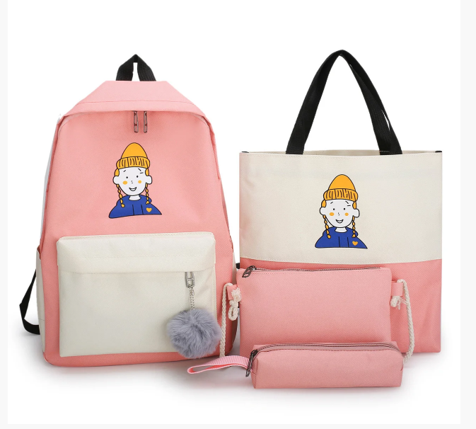 

Комплект Рюкзак женский + сумки + пенал Sugebag Розовый (218G)