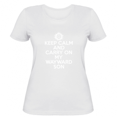 

Женская футболка Stedman Keep Calm and carry on  Белый, Женская футболка Stedman Keep Calm and carry on S Белый