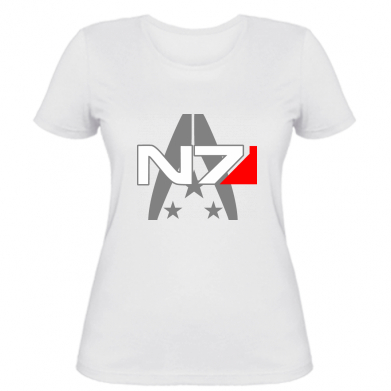 

Женская футболка Stedman Mass Effect logo N7 XL Белый