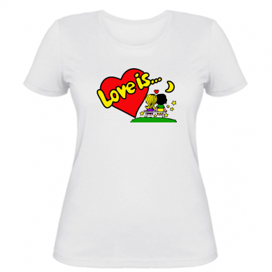 

Женская футболка Stedman Love is...  Белый, Женская футболка Stedman Love is... M Белый