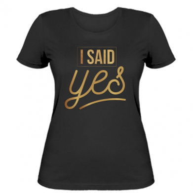 

Женская футболка Stedman I said yes  Черный, Женская футболка Stedman I said yes L Черный